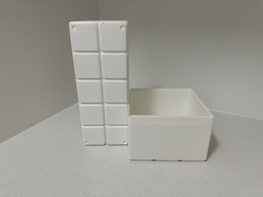Light Gridfinity Bins with Magnet and Screw