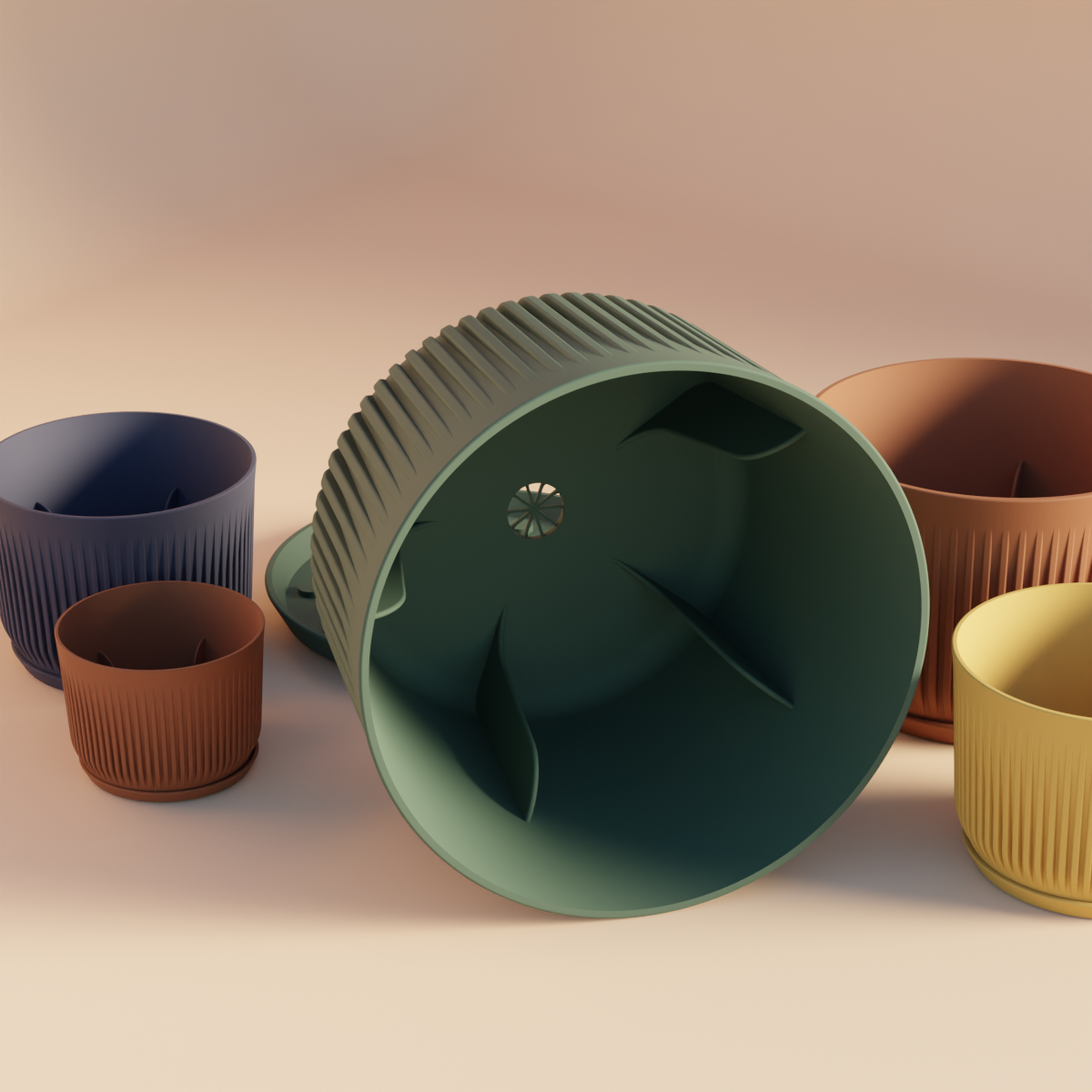 Oliver Pot with Drip Tray
