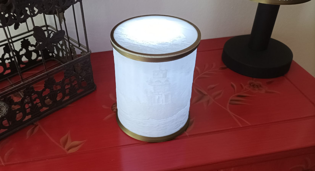 Lithophan Leuchtturm