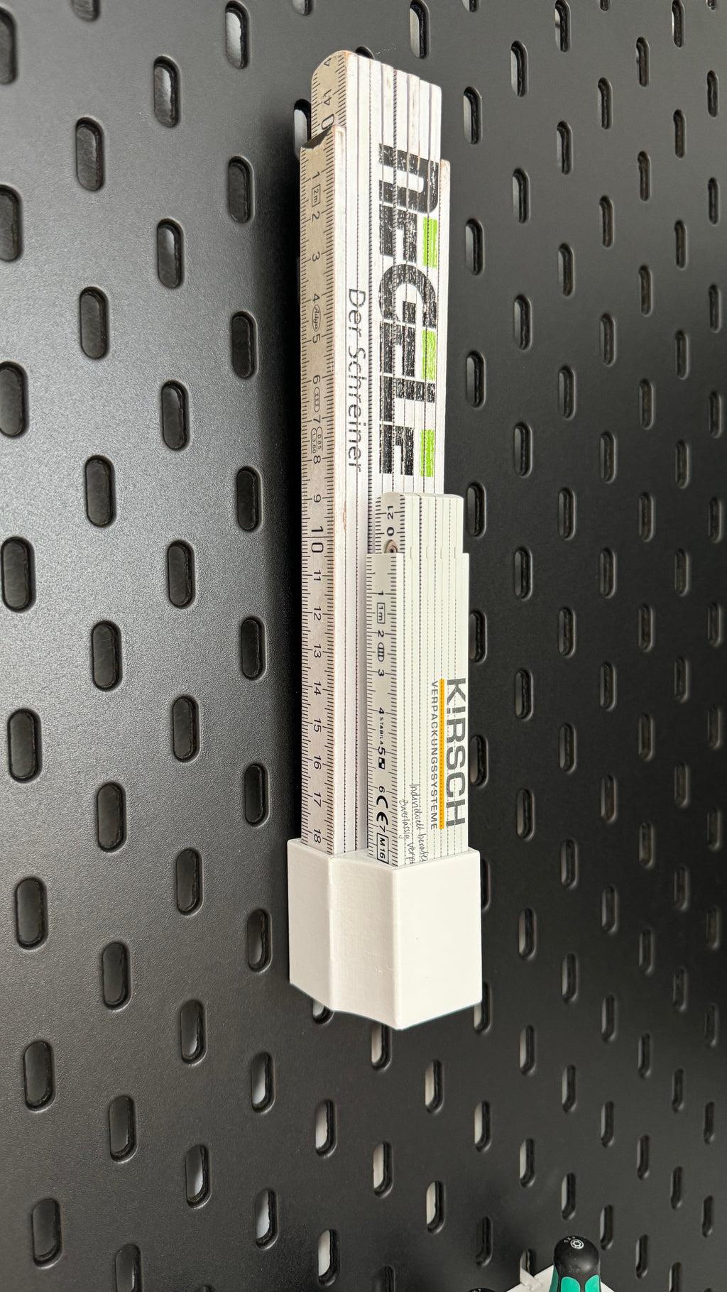 IKEA Skadis Holder Zollstock / Meterstab