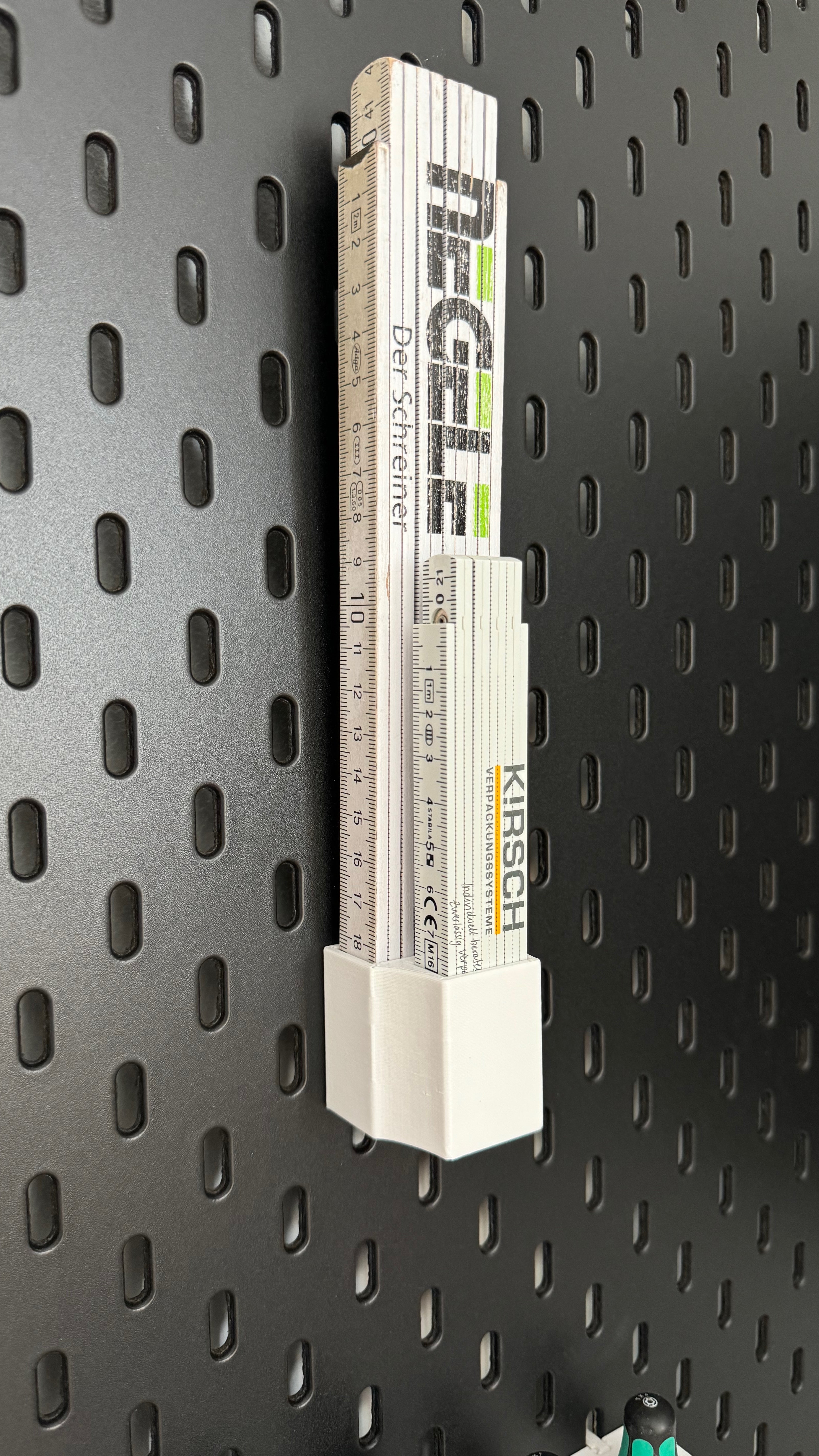 IKEA Skadis Holder Zollstock / Meterstab