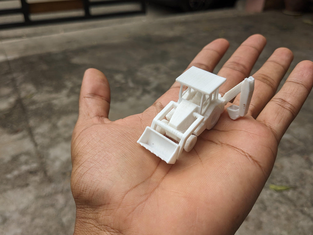 Backhoe Loader - Print In Place - Torture Test