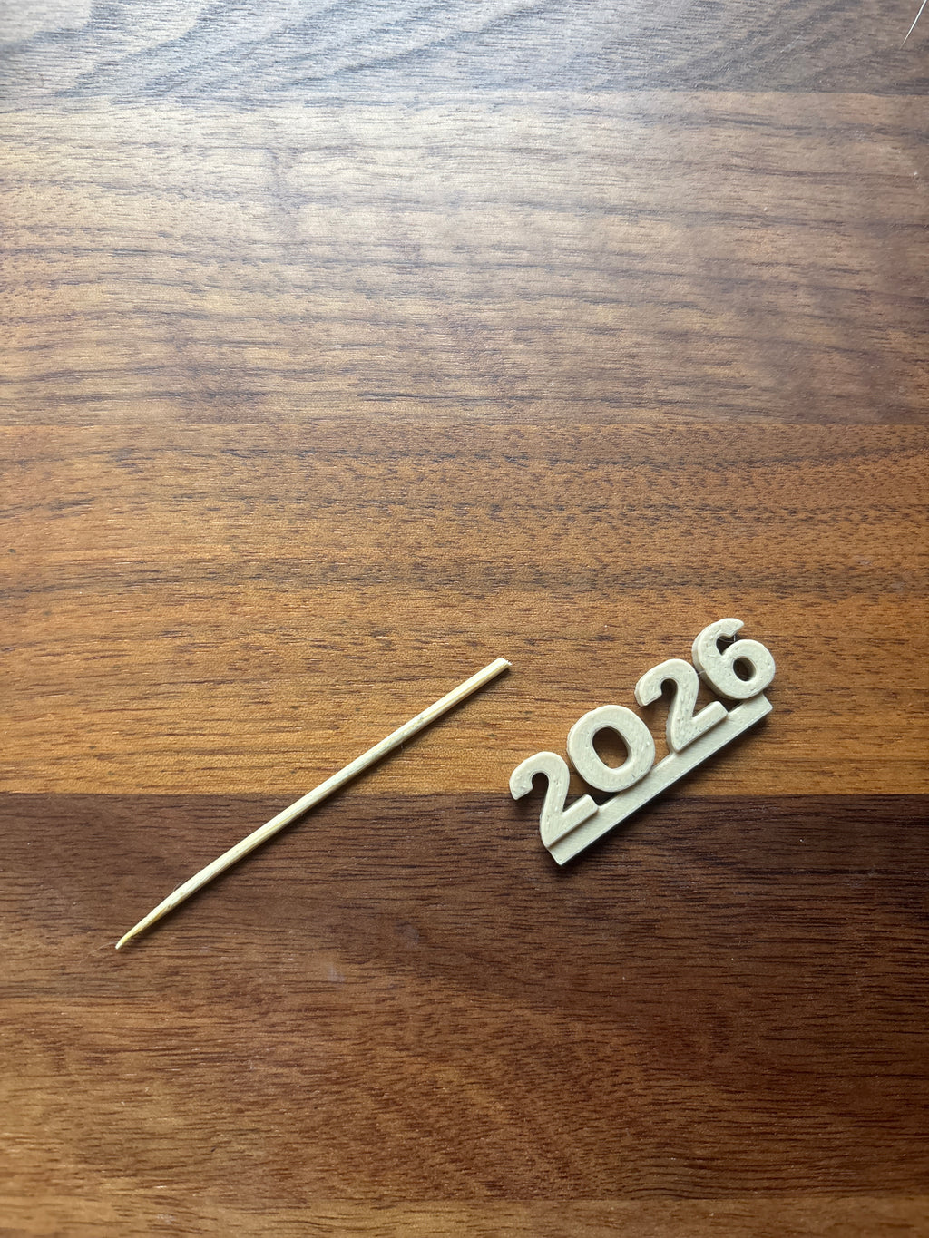 Food safe -2026 New Year Pick Skewer Topper Set