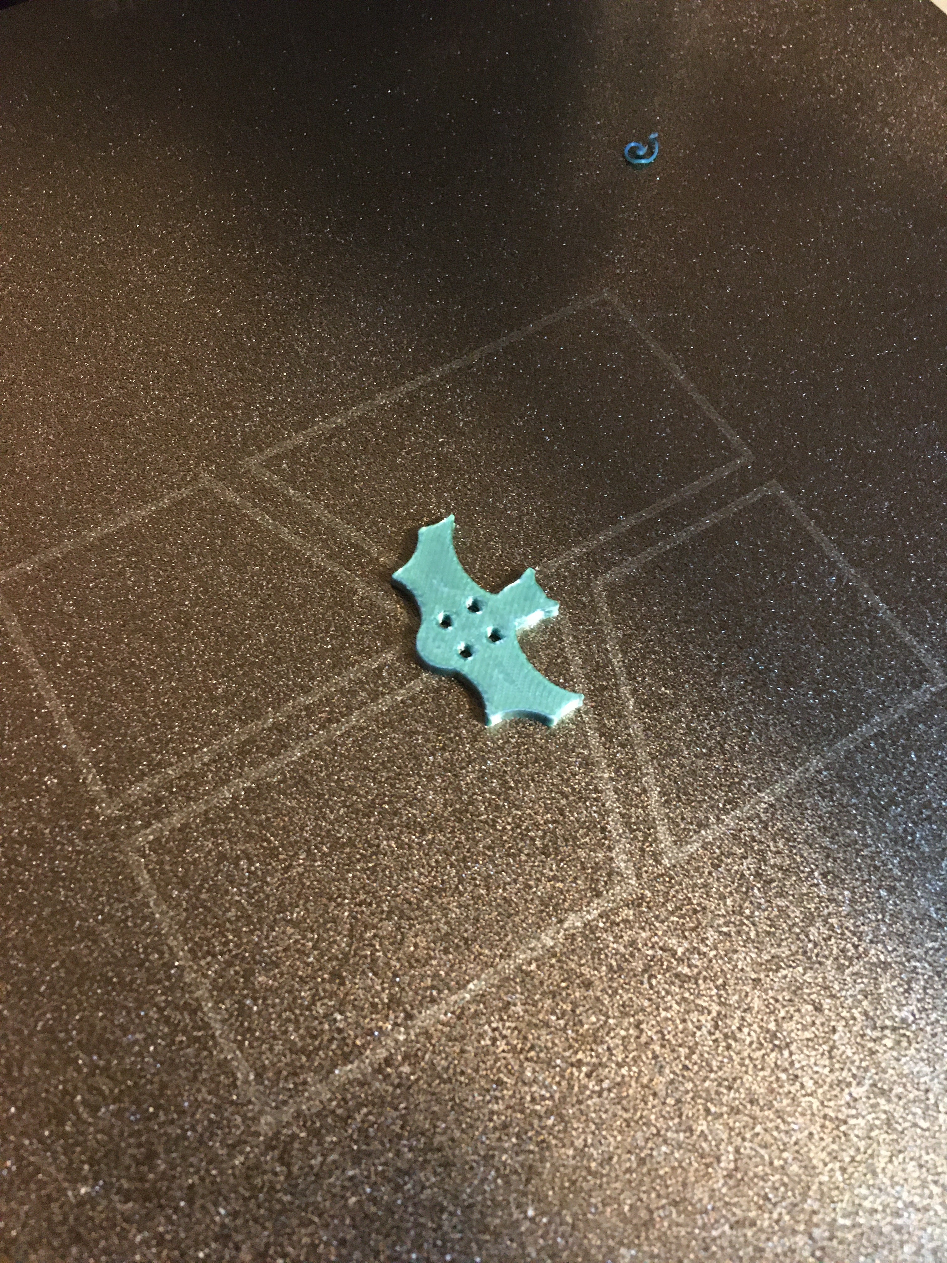 Bat shaped 4 hole buttons