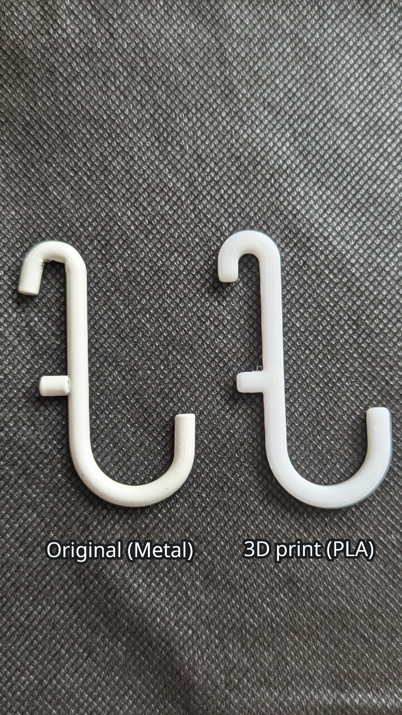 Ikea SKADIS compatible Hook