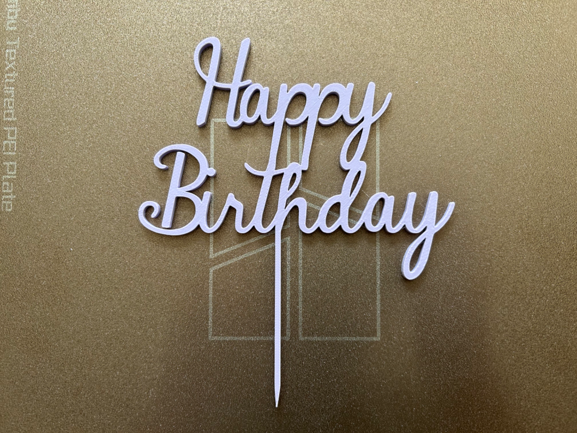 Happy Birthday cake topper
