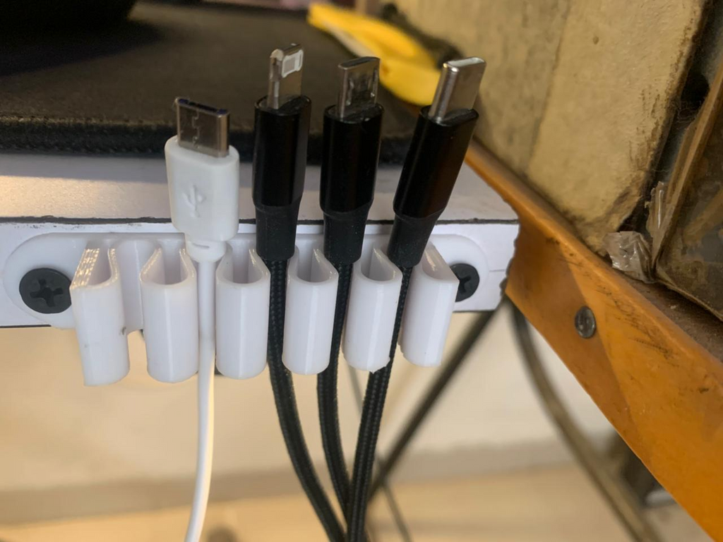 Cable Holder with screw holes