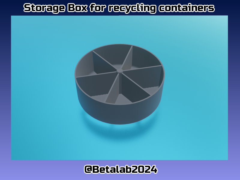 Storage Box for recycling containers
