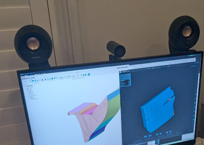 Creative Pebble stand for Samsung Odyssey G70BUHD