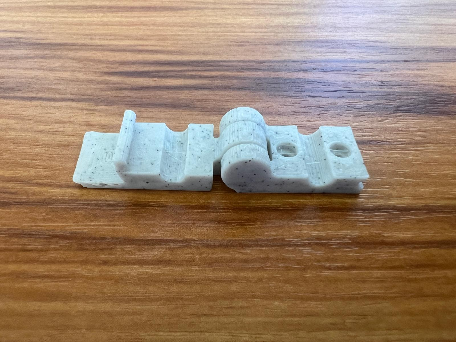Print in place cable clip
