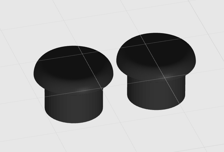 Emuk mirror end cap for caravan mirrors