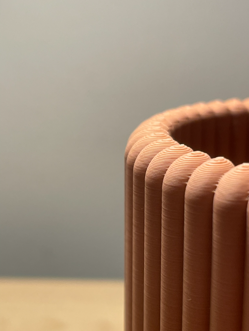 Ribbed Toothbrush And Toothpaste Holder
