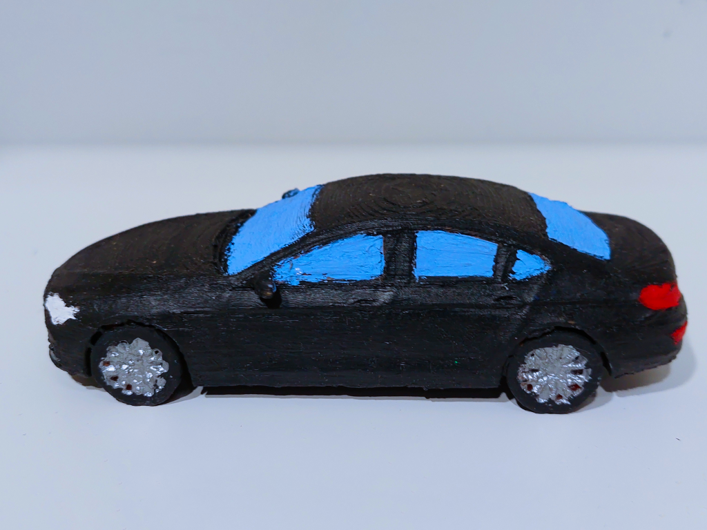 BMW 6 Series 640d car model with stand