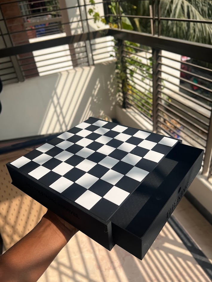 Classic Chessboard with Drawers