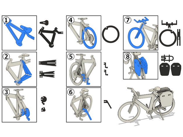 Christmas Bike kit Card