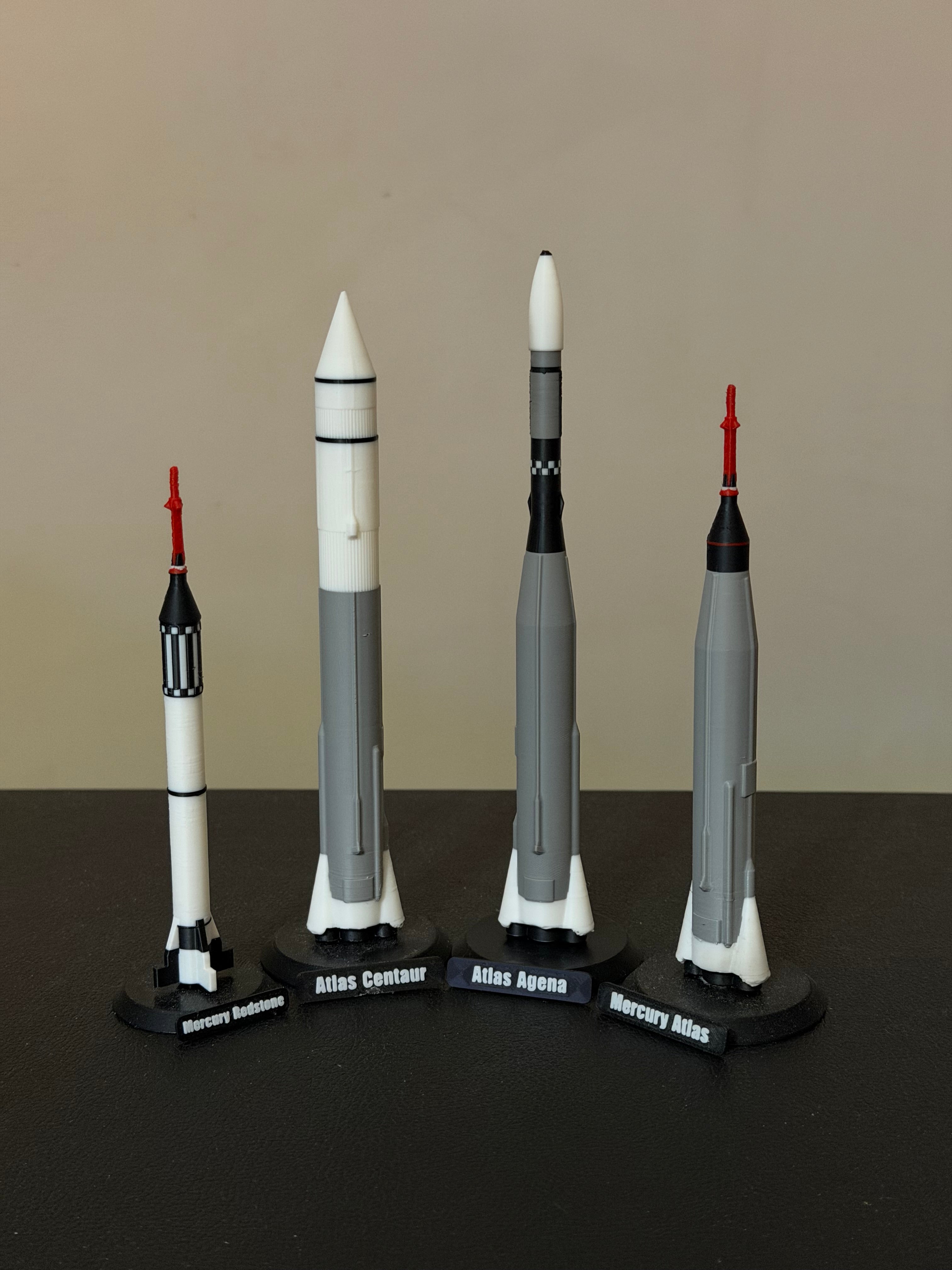 Early Nasa Rocket Garden 1:200 Scale