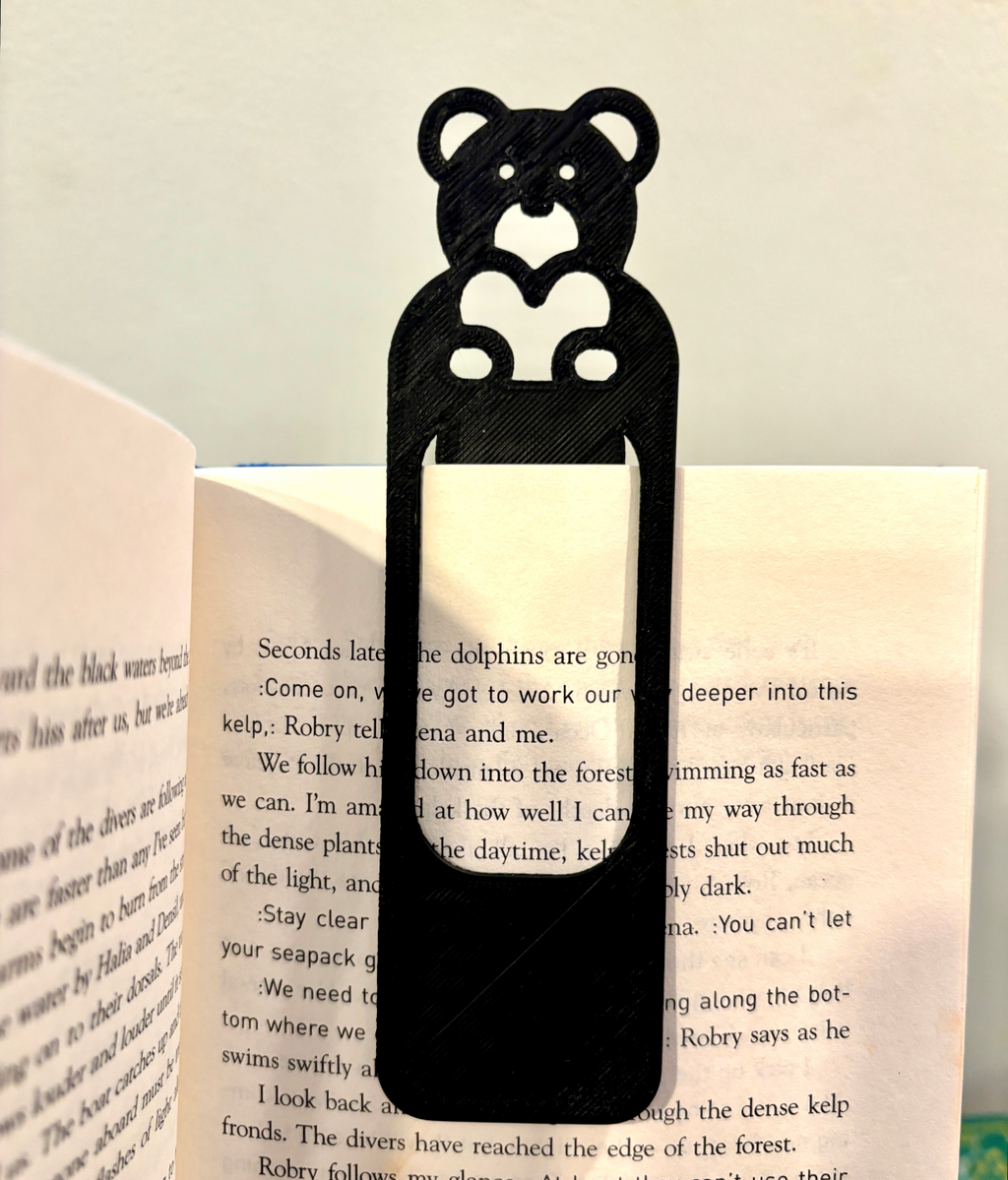 Cute Teddy Bear Bookmark