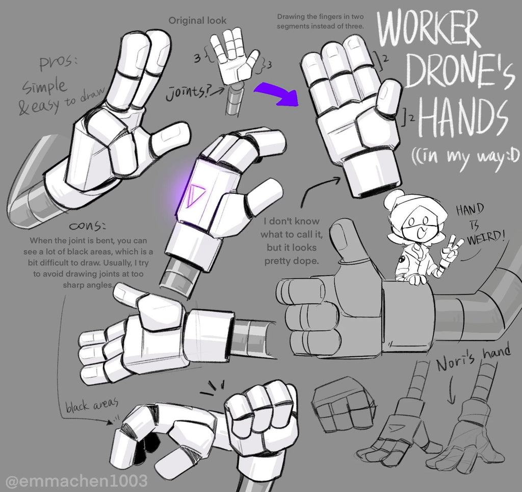 murder drones hand