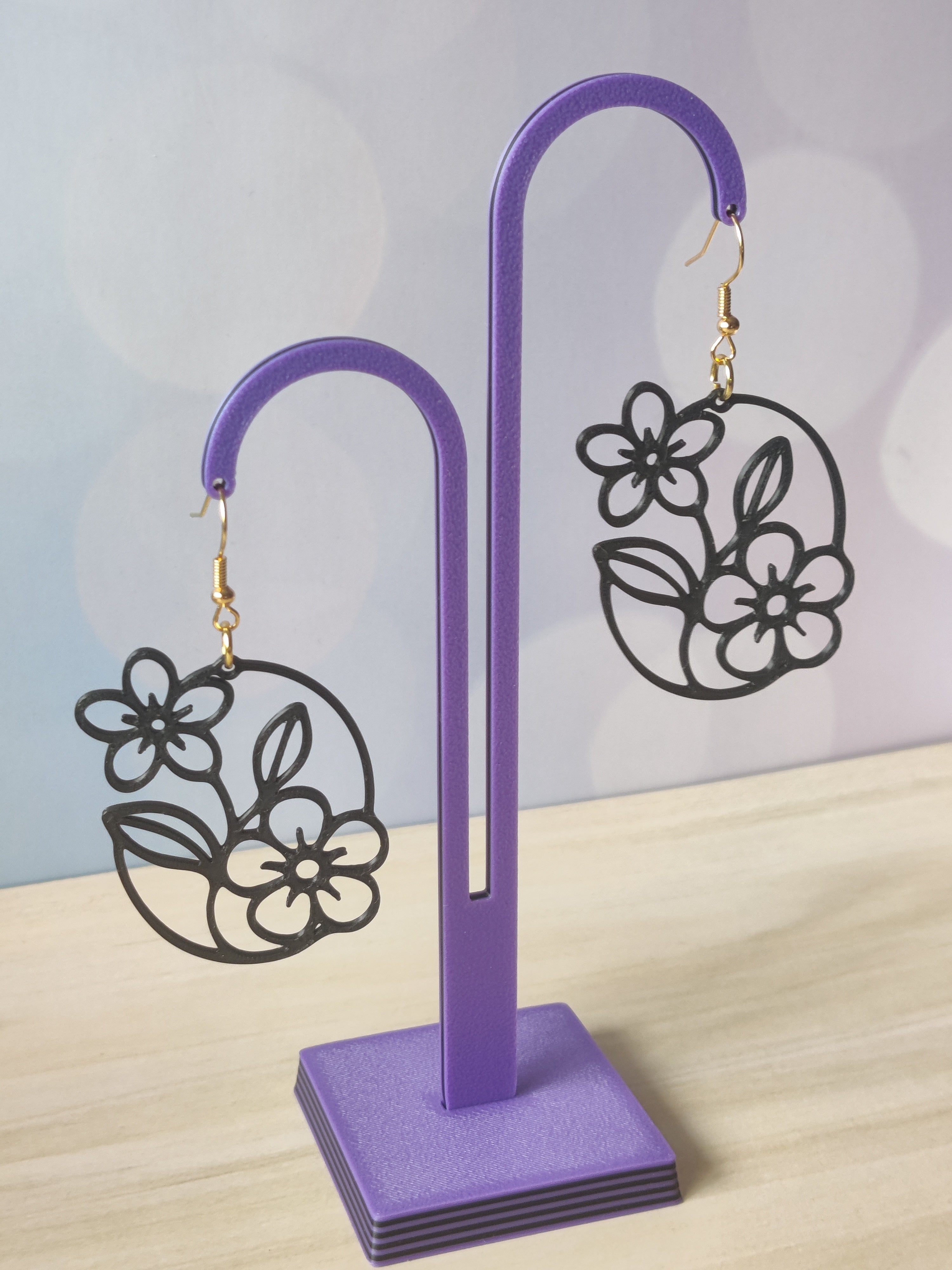 Pendientes florales