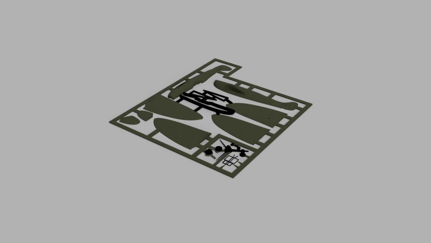 Spitfire Plane Kit Card