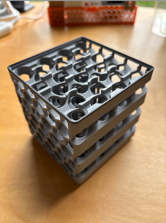 Honeycomb pen/pencil/tool holder gridfinity base