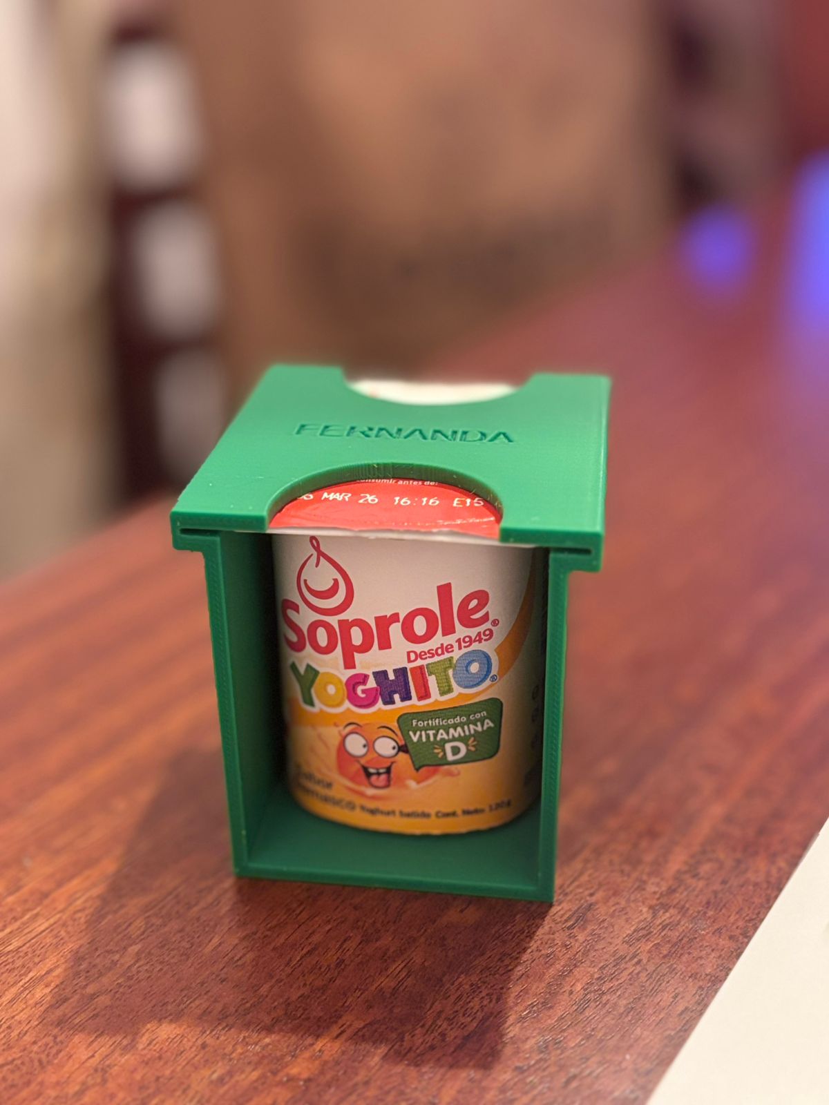 Porta yogurt tamaño regular para llevar al cole
