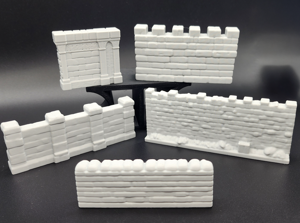 5 Stone Wall Miniatures