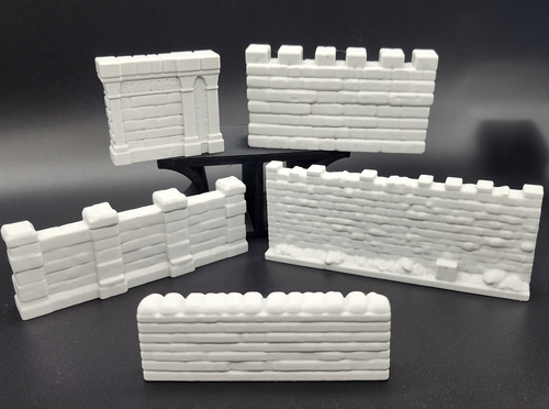 5 Stone Wall Miniatures
