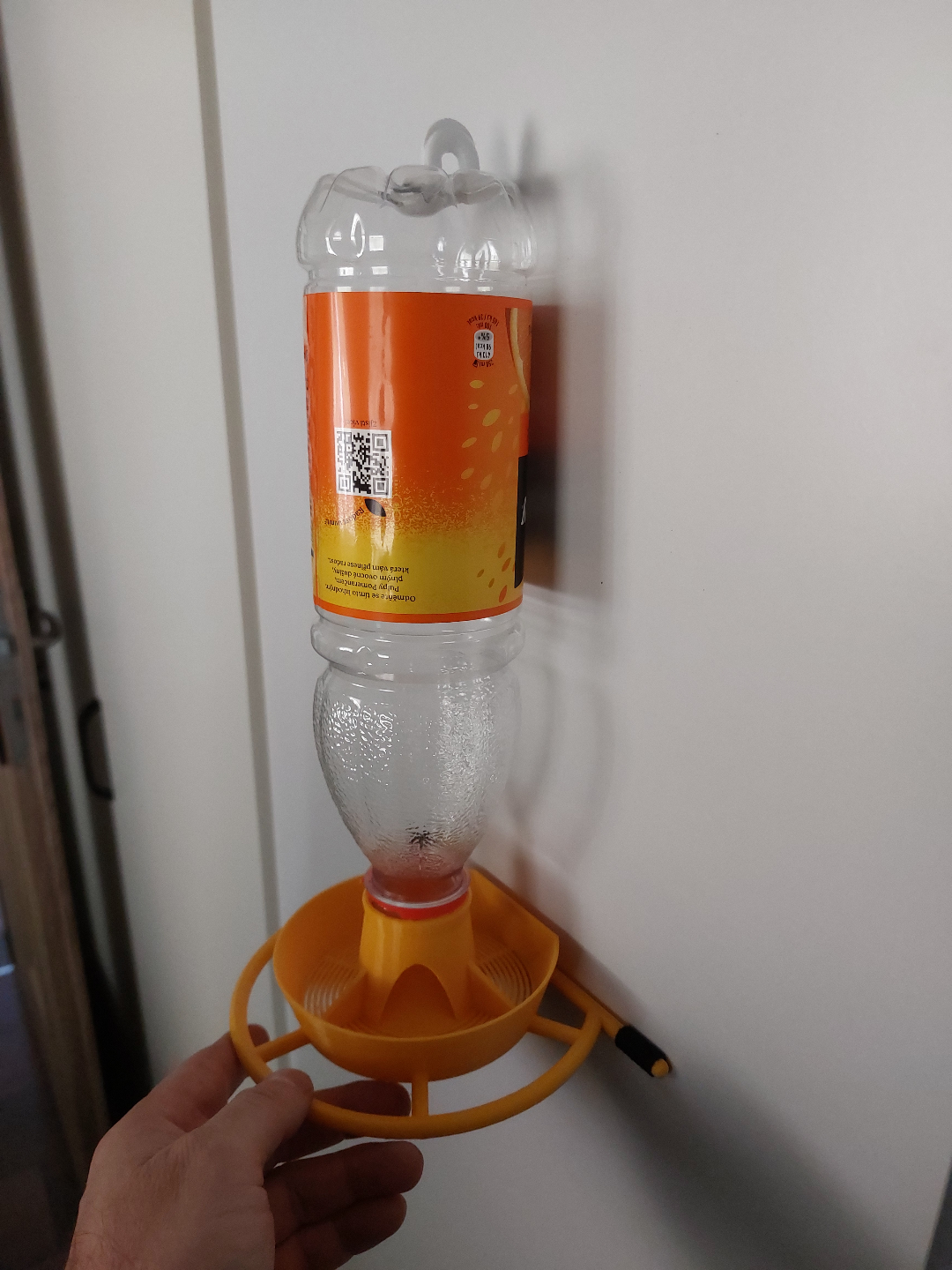 Window bird feeder for Cappy and Relax bottles