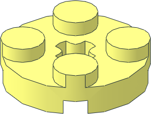 Brick 4032 - Plate, Round 2 x 2 with Axle Hole