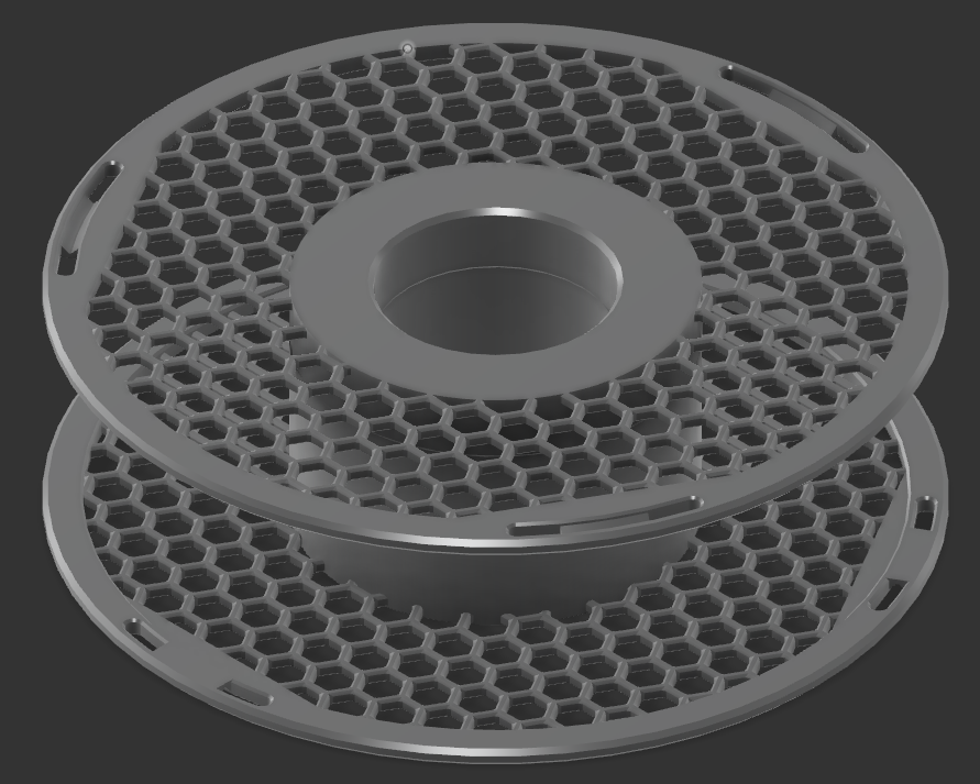 Reusable filament master spool fit eSun Refilament