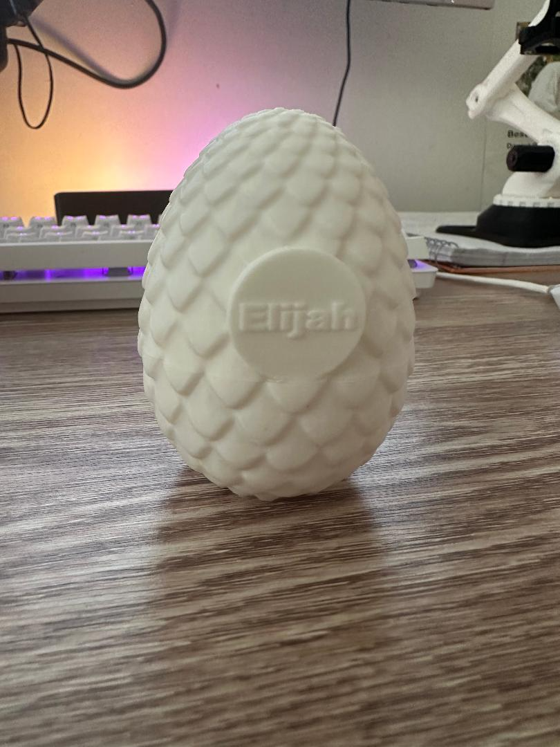 Threaded Dragon Egg With Name