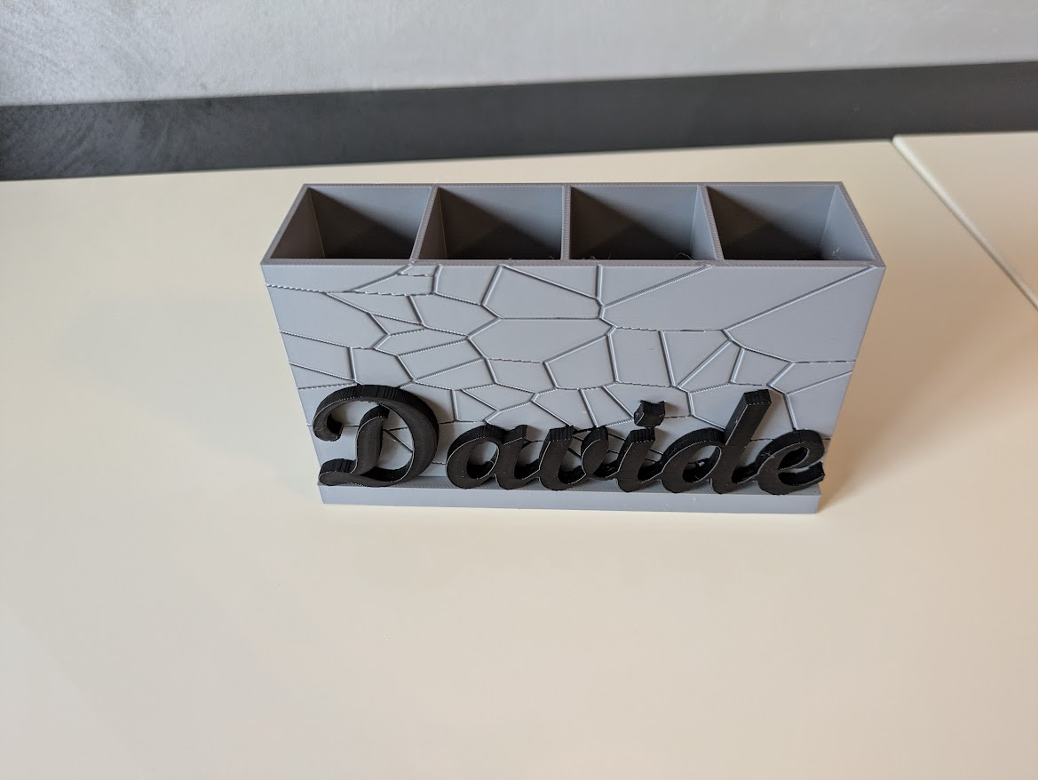 Pen holder with name
