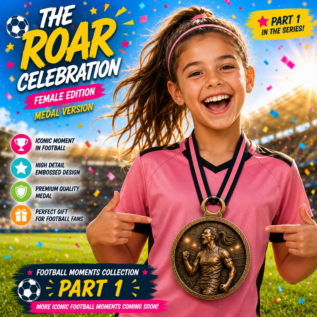 The world cup -The Roar Celebration Football Medal