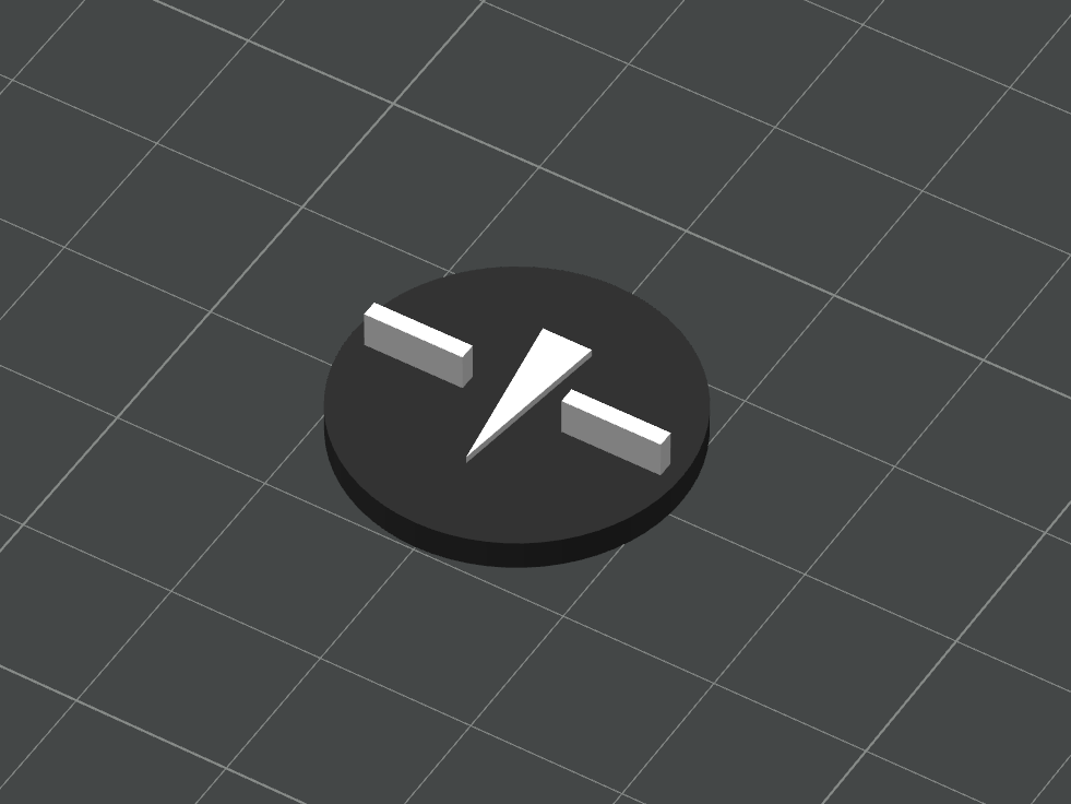 simple replacement knob - rotation, half round