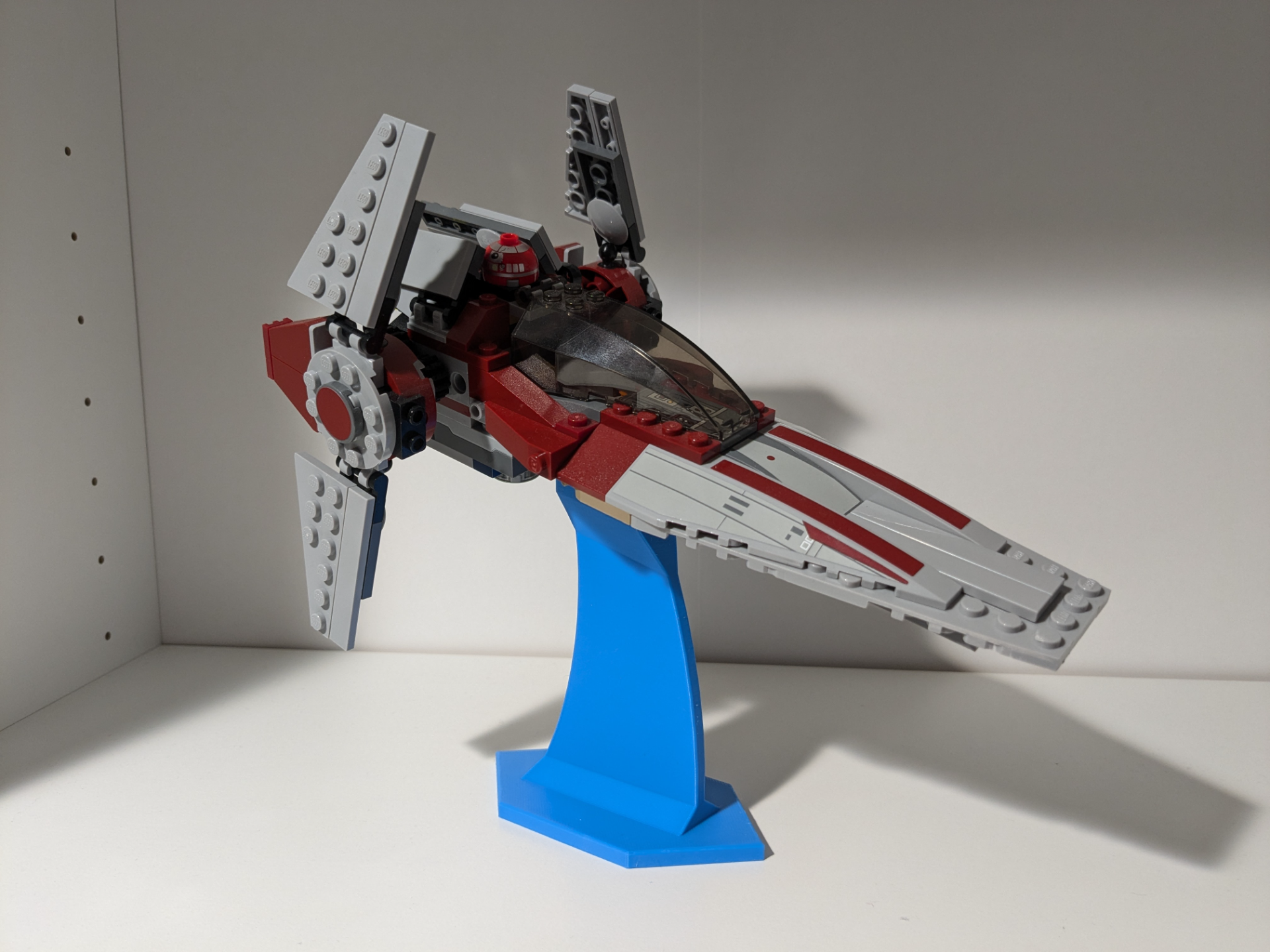 Angled Brick Ship Display Stand, Compound Angle