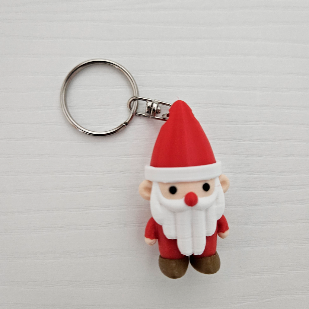 Cute Claus Christmas keychain