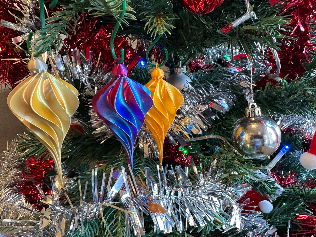 Christmas Tree Ornament 110 x 47mm (Nonagonal - 9 sided)