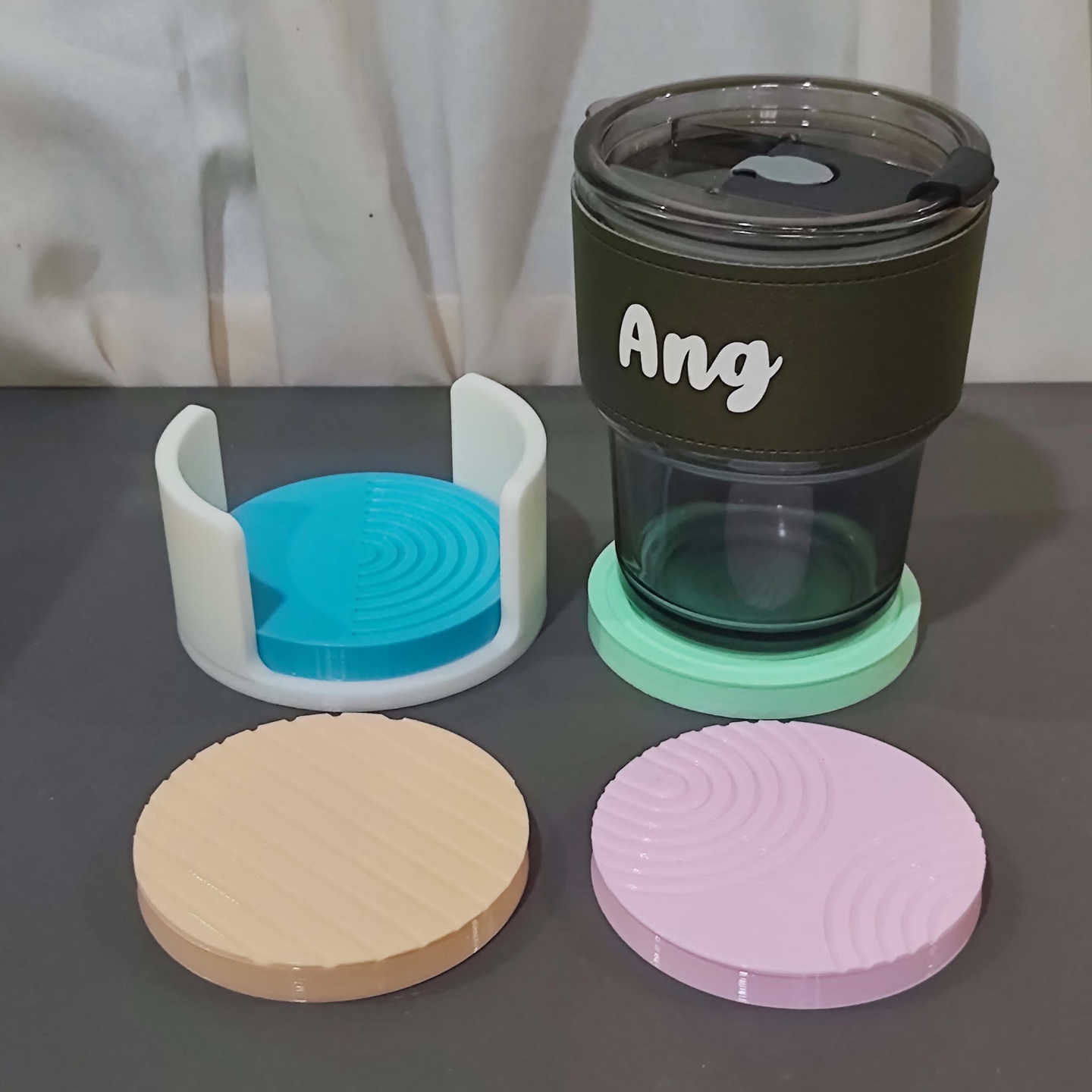 Aesthetic Coaster with Holder