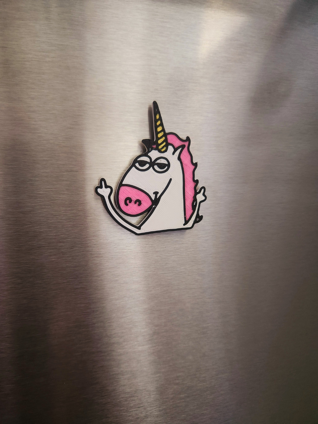 Flippin unicorn magnet