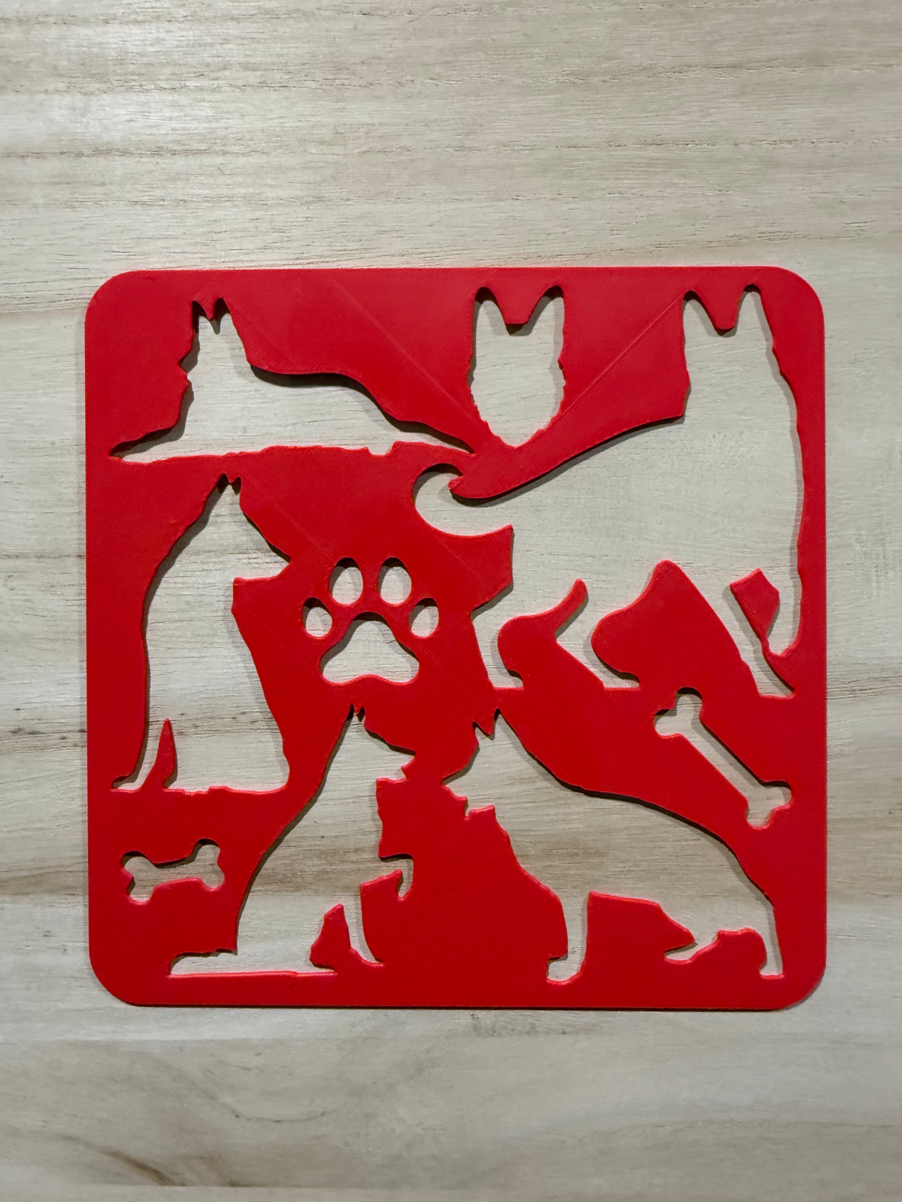 German Shepherd Stencil