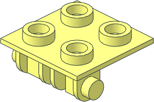 Brick Part 6134 - Hinge 2 x 2 Top