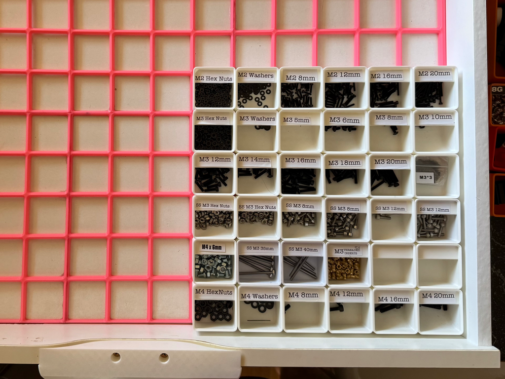 Gridfinity Grid for Lg Ikea Alex Drawer 60X42cm