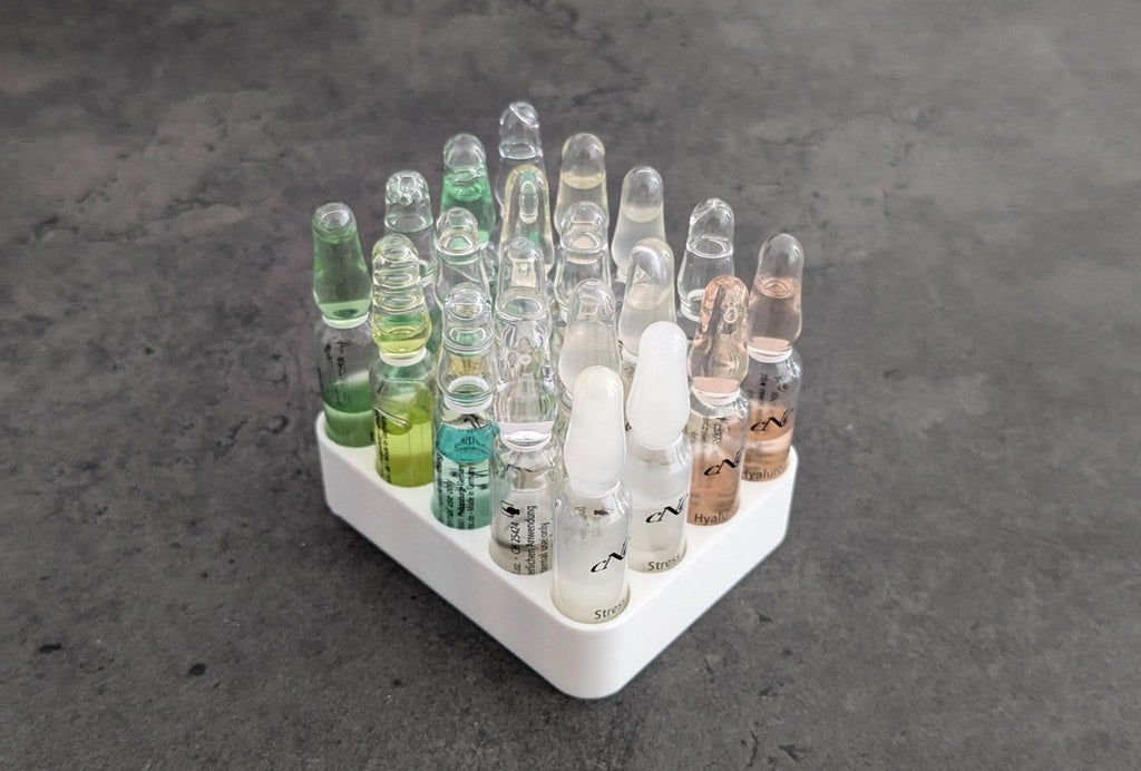 Customizable Vial Rack + Lid / Holder / Organizer