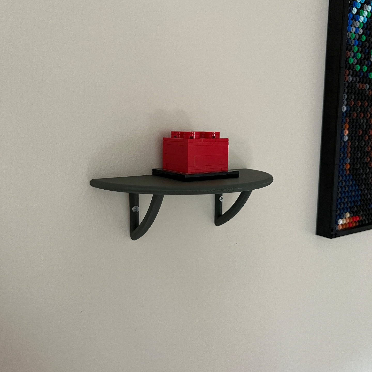 Simple Round Shelf - Wall Mount with 2 screw holes