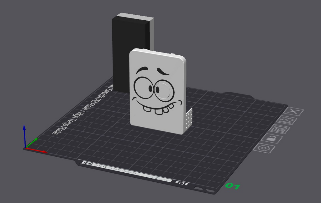 A1/ A1 Mini Goofy Guy Front Cover And Extruder Wheel