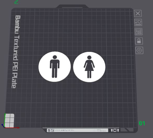 WC Schilder - Toilet sign