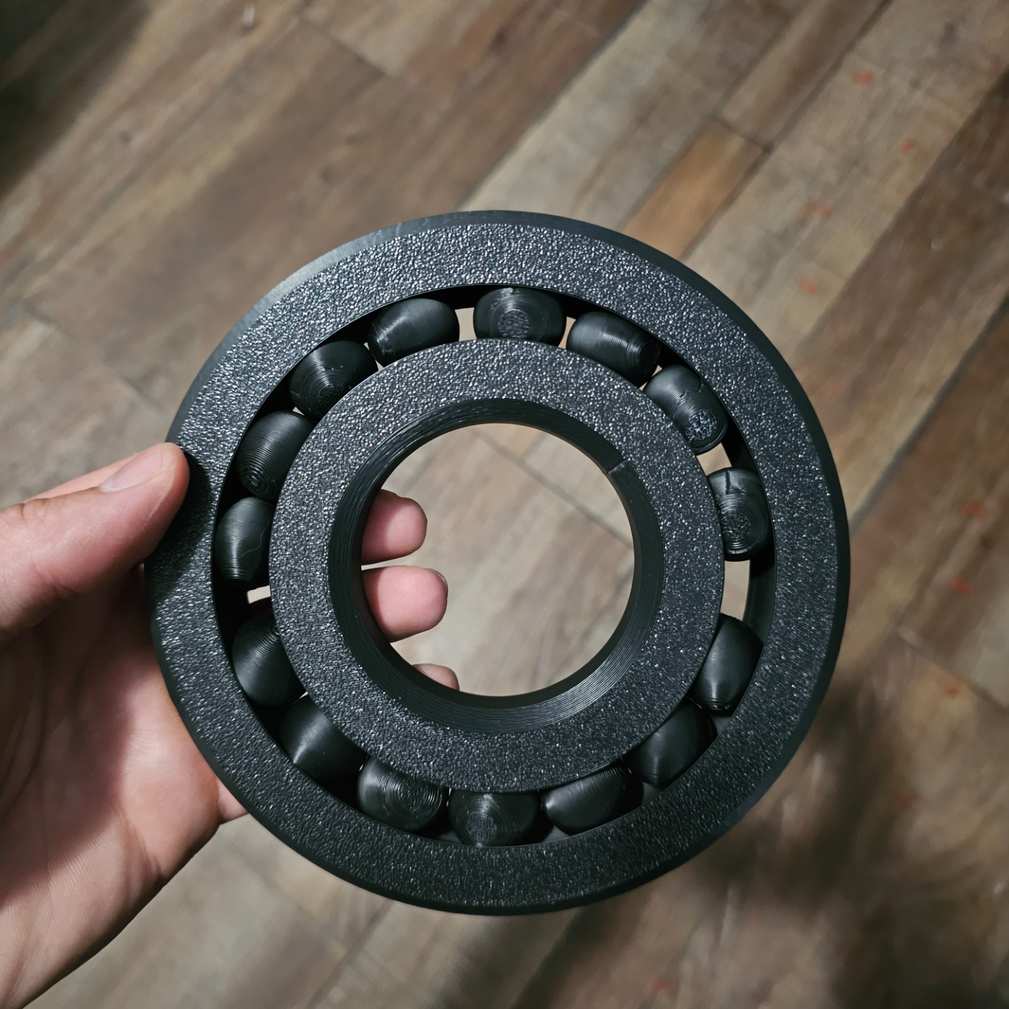 Print in place ball bearing large fidget