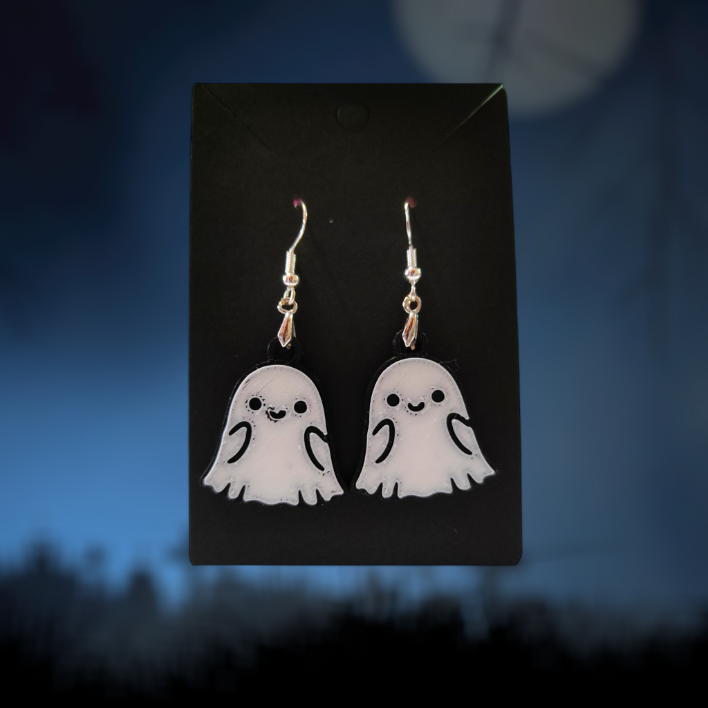 Cute Ghost - Earrings and Necklace