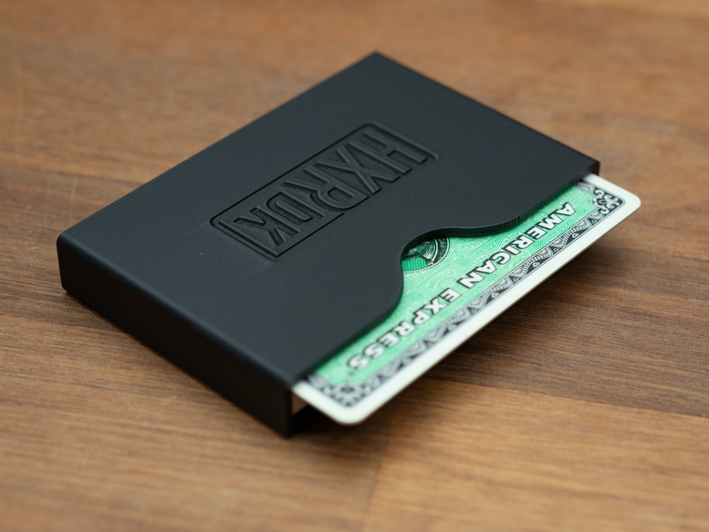 Sleek business and credit card holder